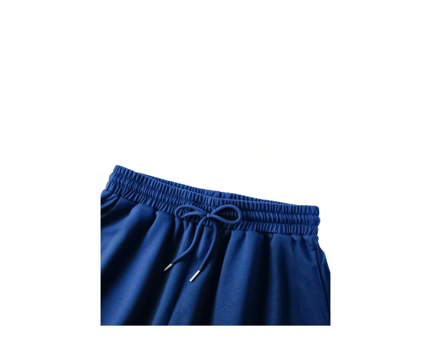 Figure & Letter Graphic Drawstring Waist Şort