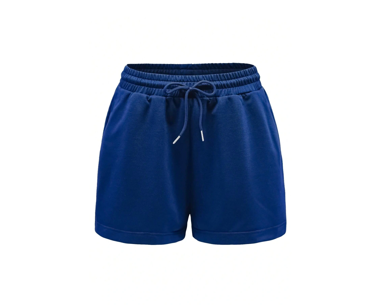 Figure & Letter Graphic Drawstring Waist Şort