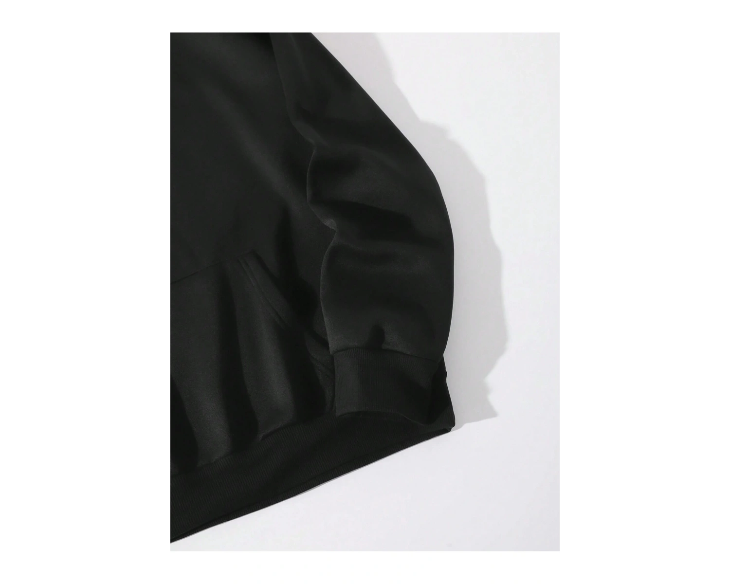 Floral & Butterfly Print Drawstring Lined Hoodie Siyah