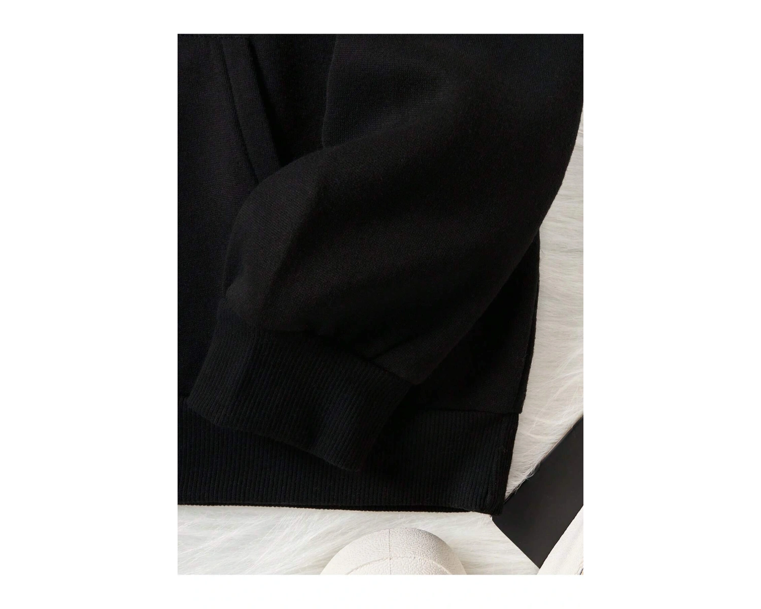 Floral & Butterfly Print Drawstring Lined Hoodie Siyah