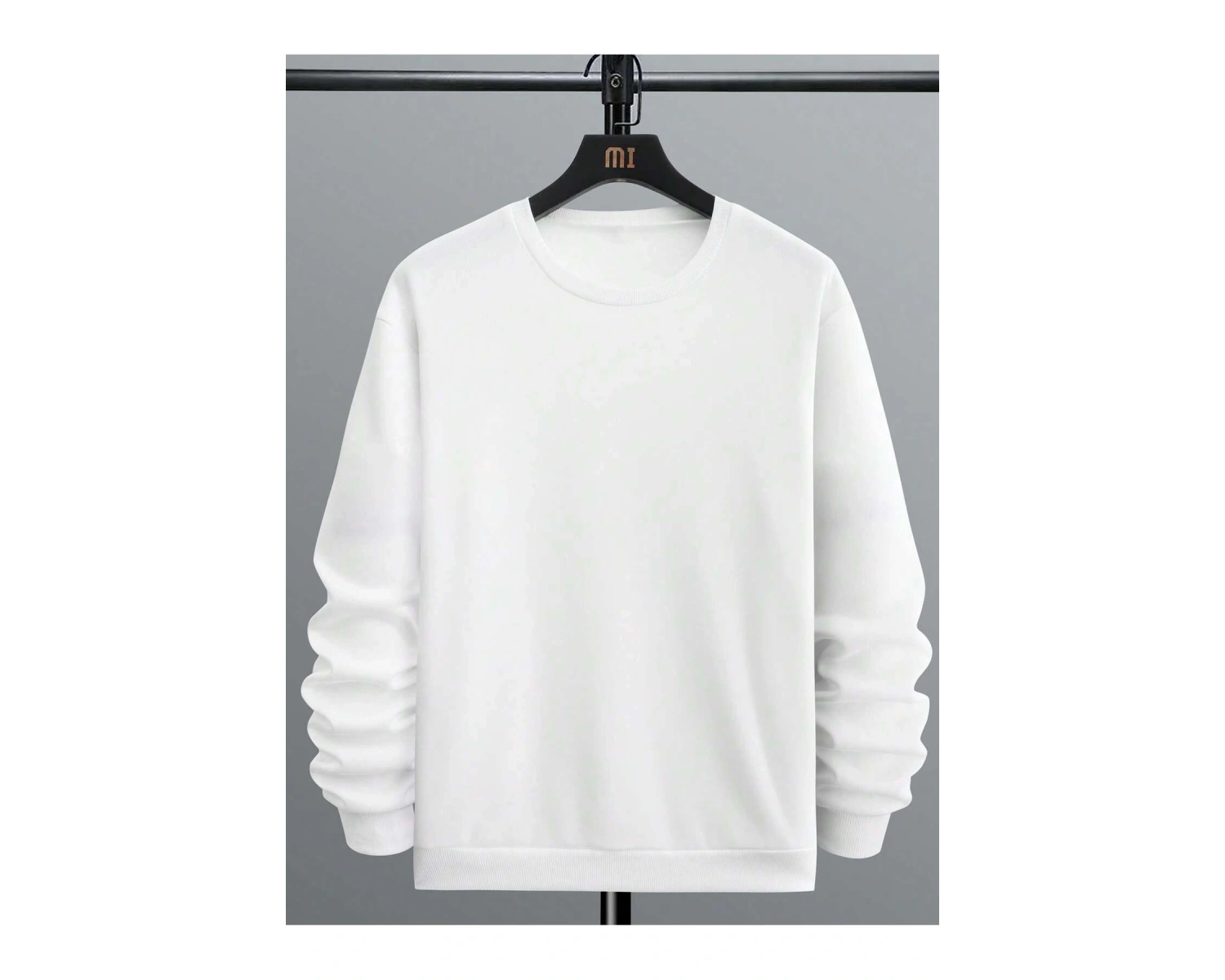 Floral & Japanese Letter Graphic Sweatshirt Beyaz