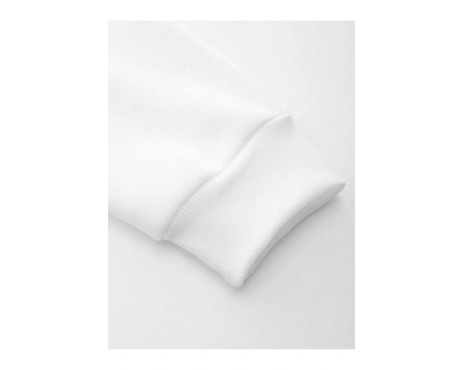 Floral & Japanese Letter Graphic Sweatshirt Beyaz