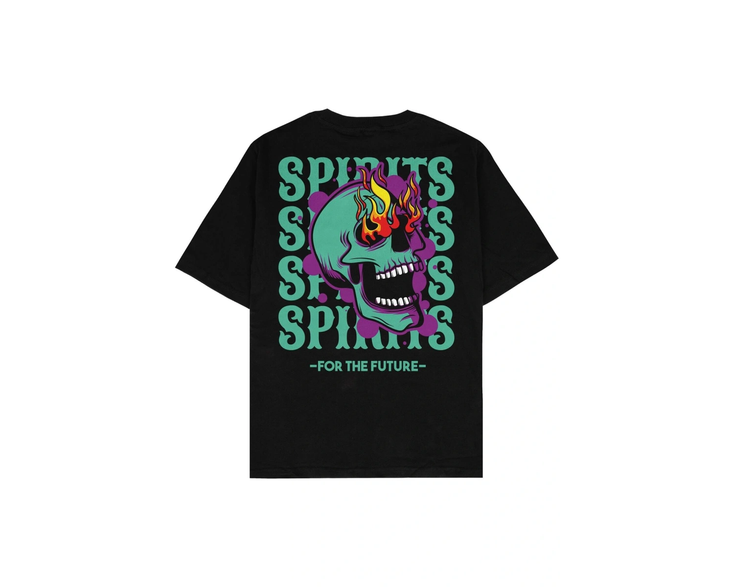 For The Future Siyah Oversize Unisex T-shirt