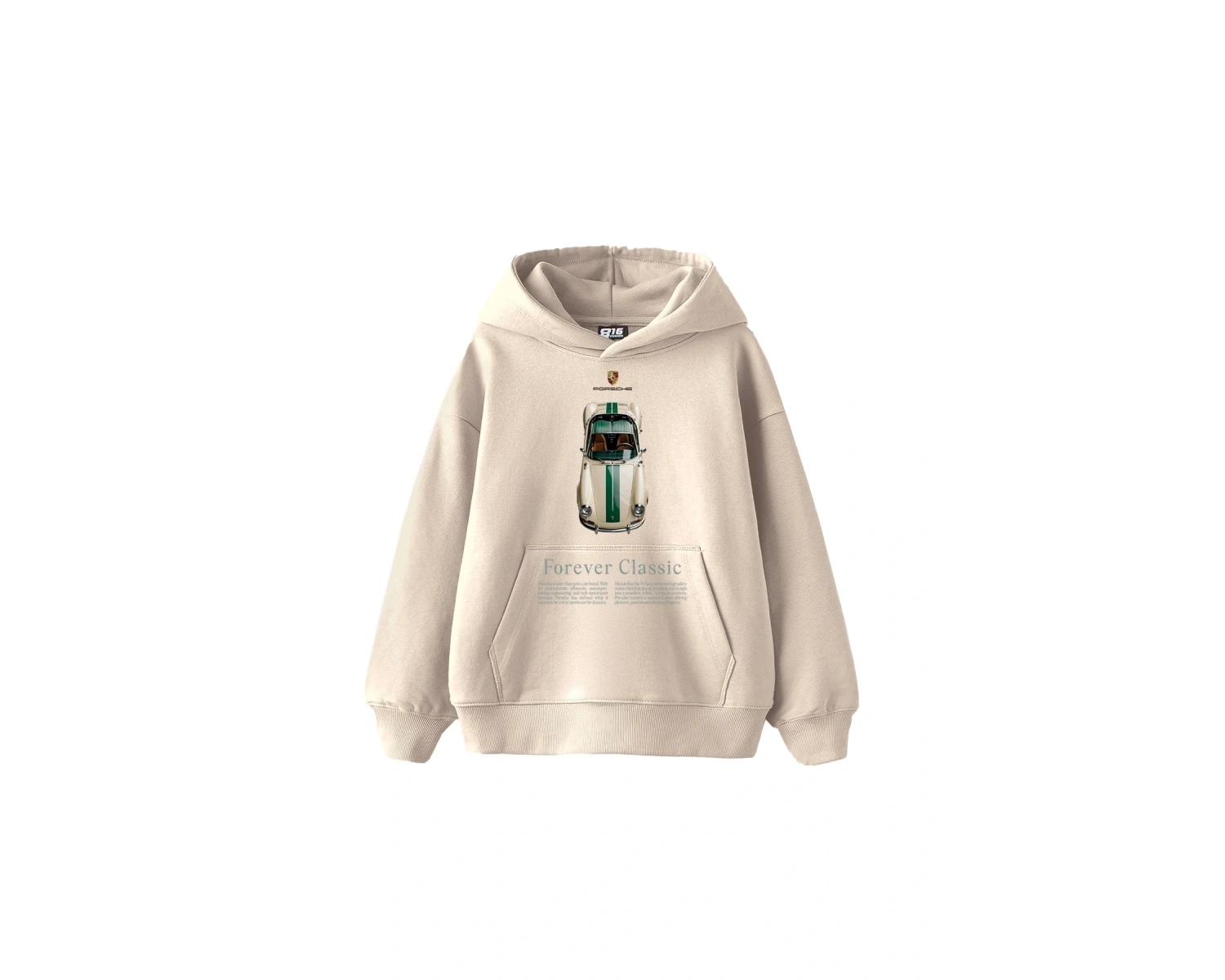 Forever Classic Baskılı Oversize Unisex Bej