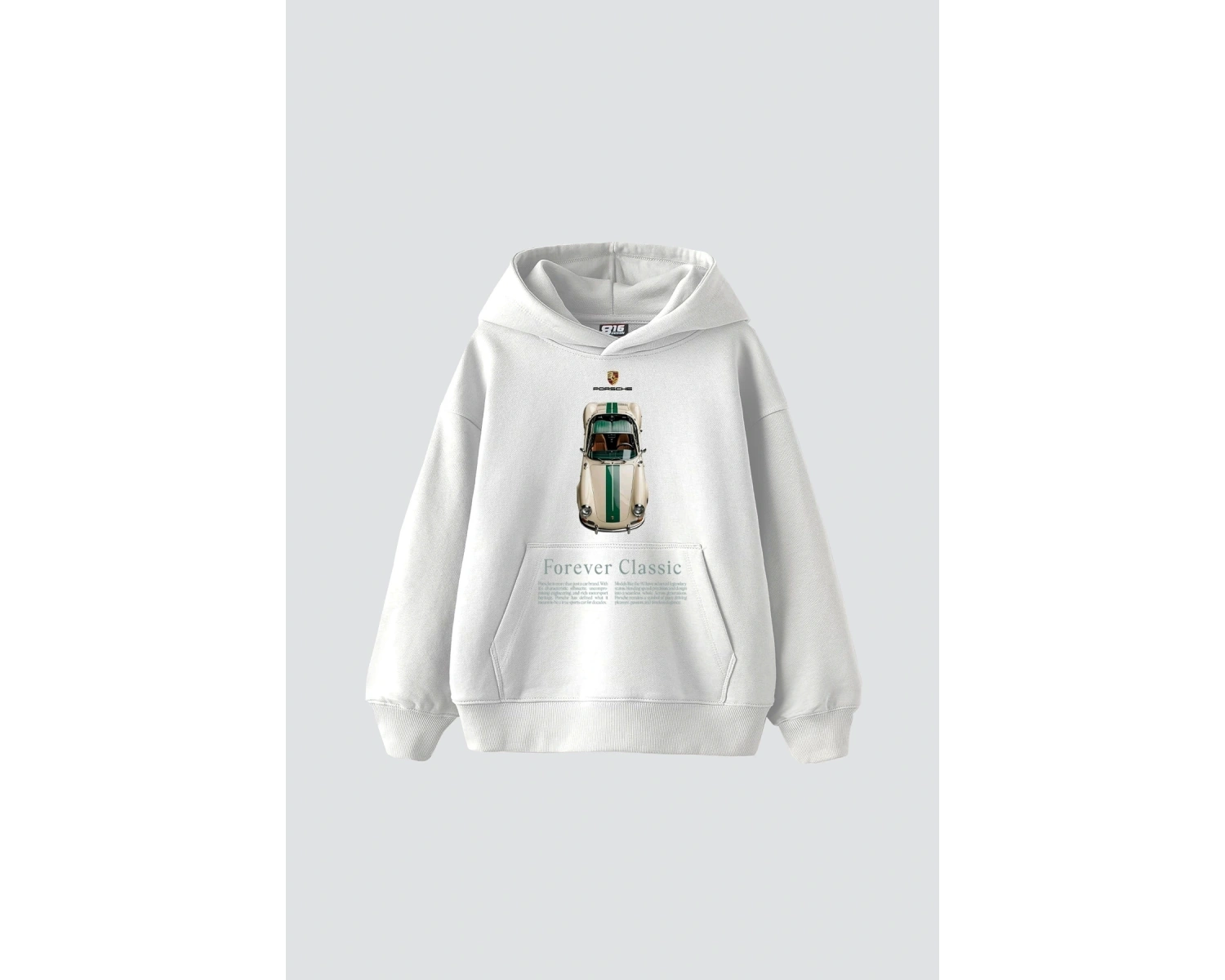 Forever Classic Baskılı Oversize Unisex Beyaz