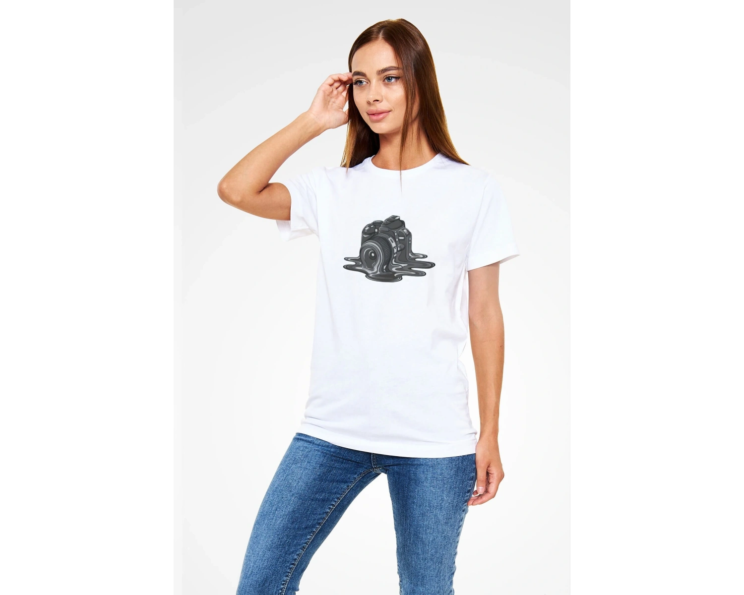 Fotoğrafçı Beyaz Unisex Tişört T-Shirt