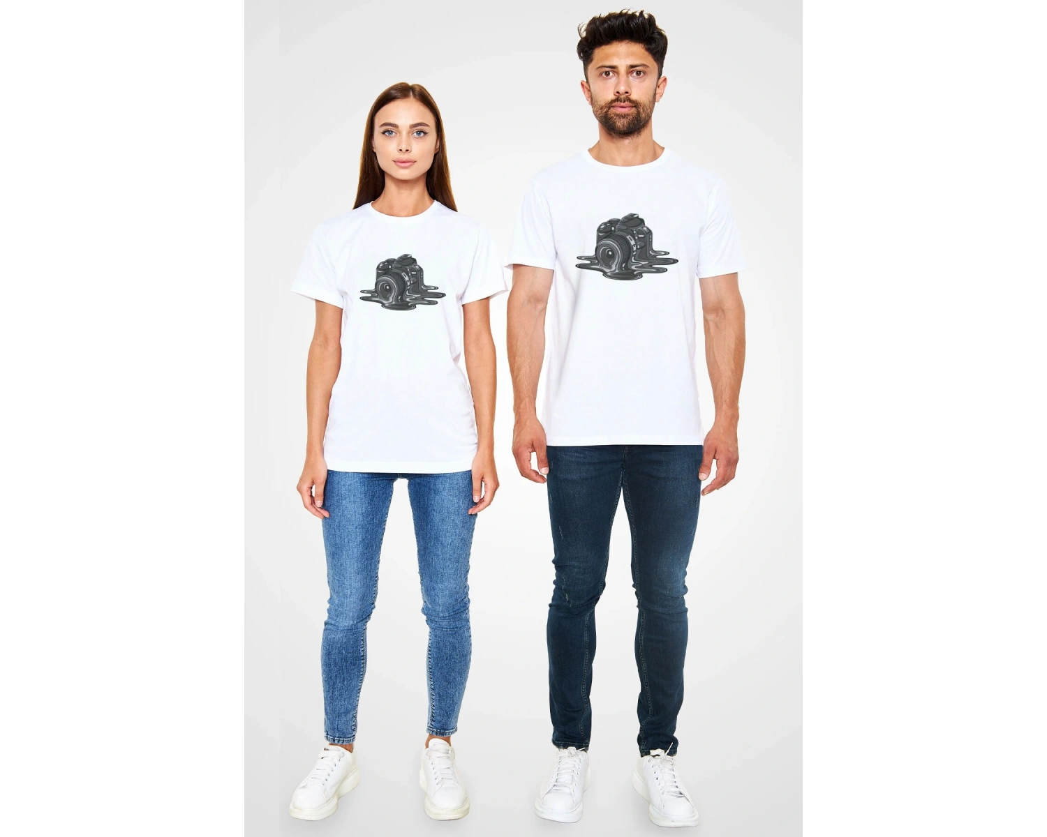 Fotoğrafçı Beyaz Unisex Tişört T-Shirt