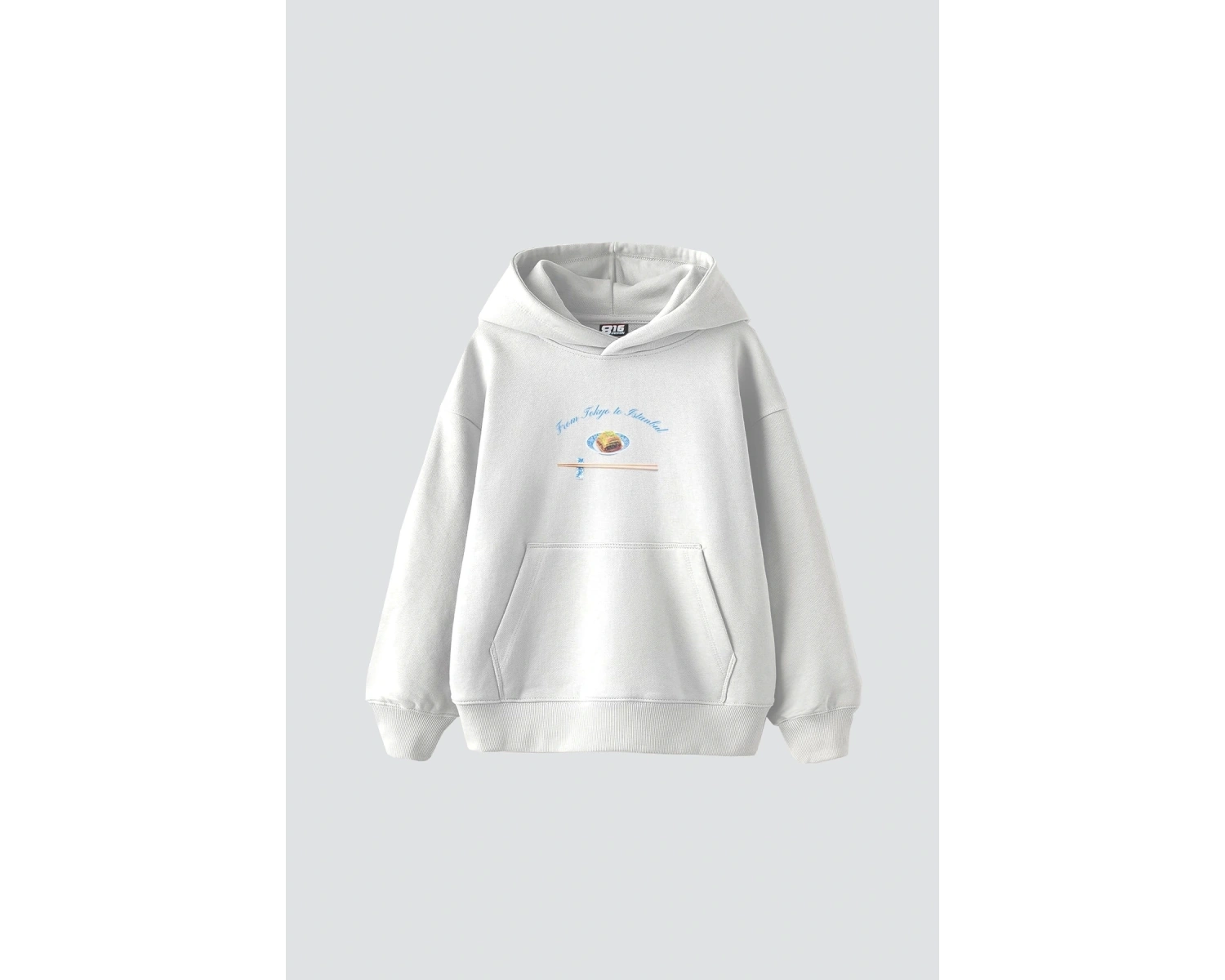 From Tokyo To Istanbul Baskılı Oversize Unisex Beyaz