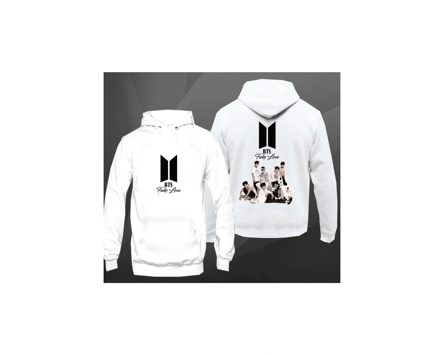 Genshin Oyun Grafik Baskılı Unisex Kapşonlu Hoodie 12778 Beyaz