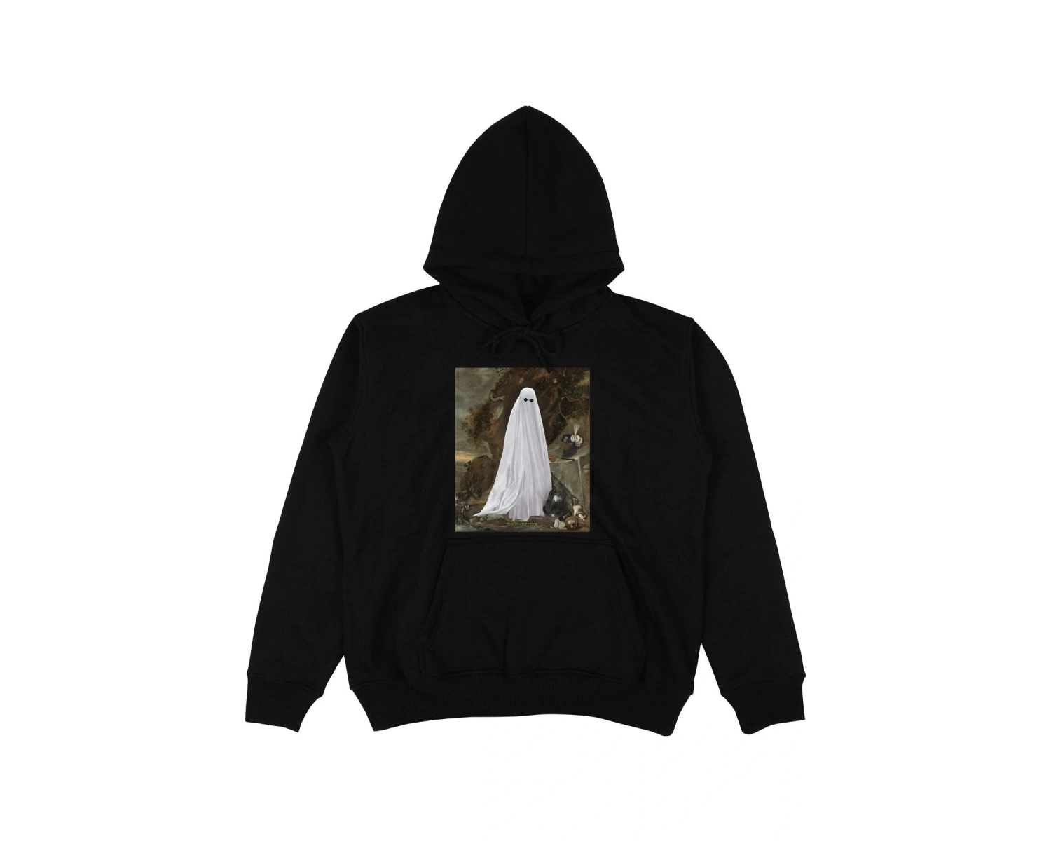 Ghost Beyaz Oversize Unisex Kapüşonlu Sweatshirt Hoodie