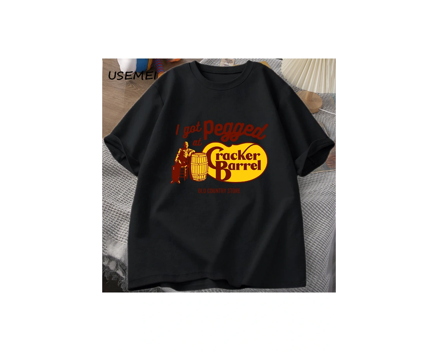 Gine Domuzu T-Shirt Adam Kısa Kollu Pamuklu Tişört Nedensel O Boyun Büyük Boy TErkekl 2883