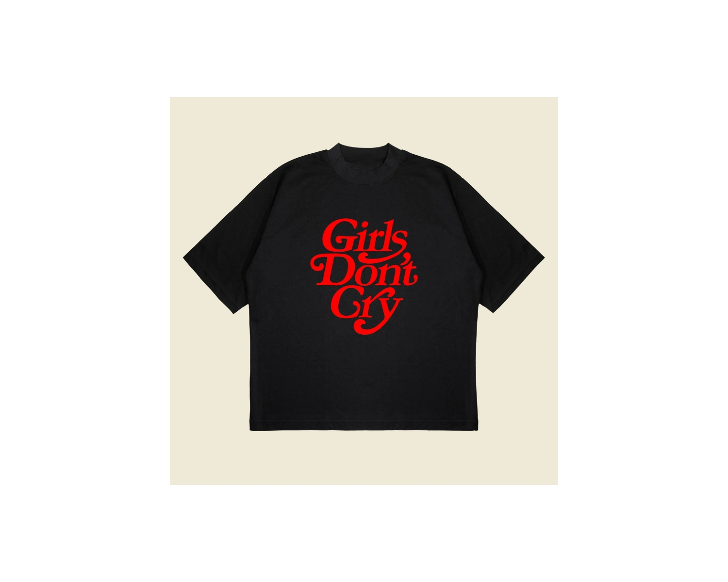Girls Don’t Cry Baskılı Oversize Unisex Pamuklu Nefes Alan Kalın Kumaşlı