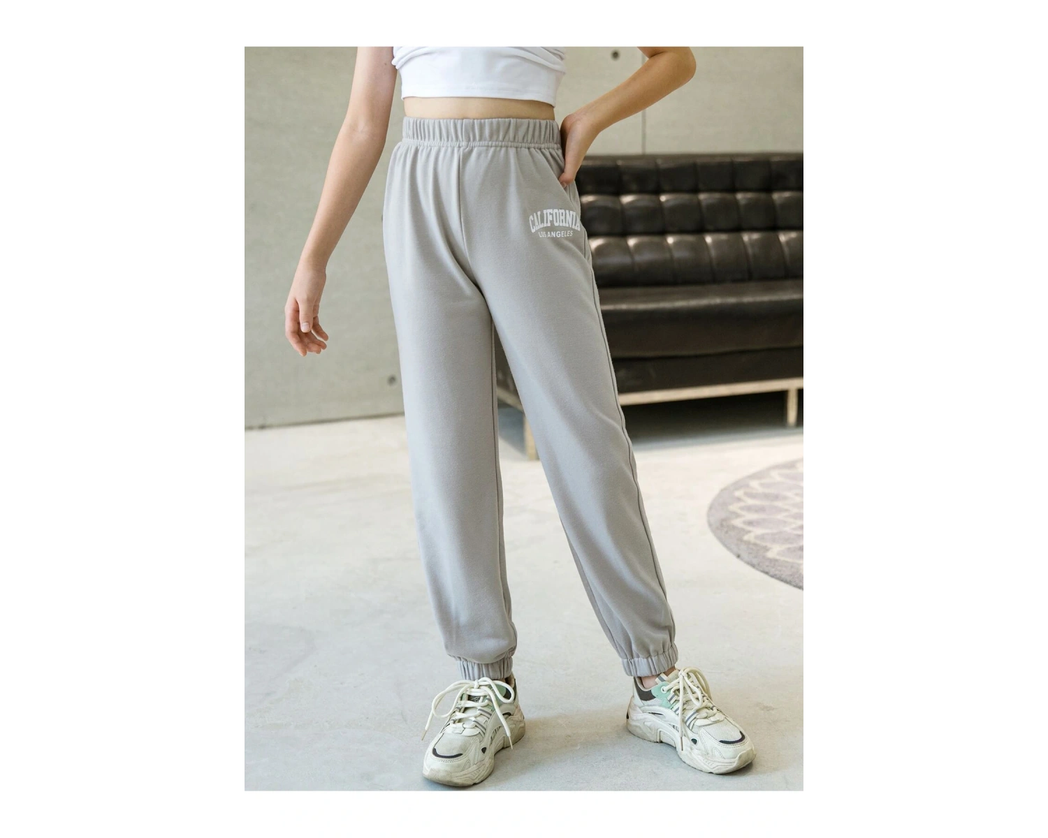 Girls Letter Graphic Eşofman Altı