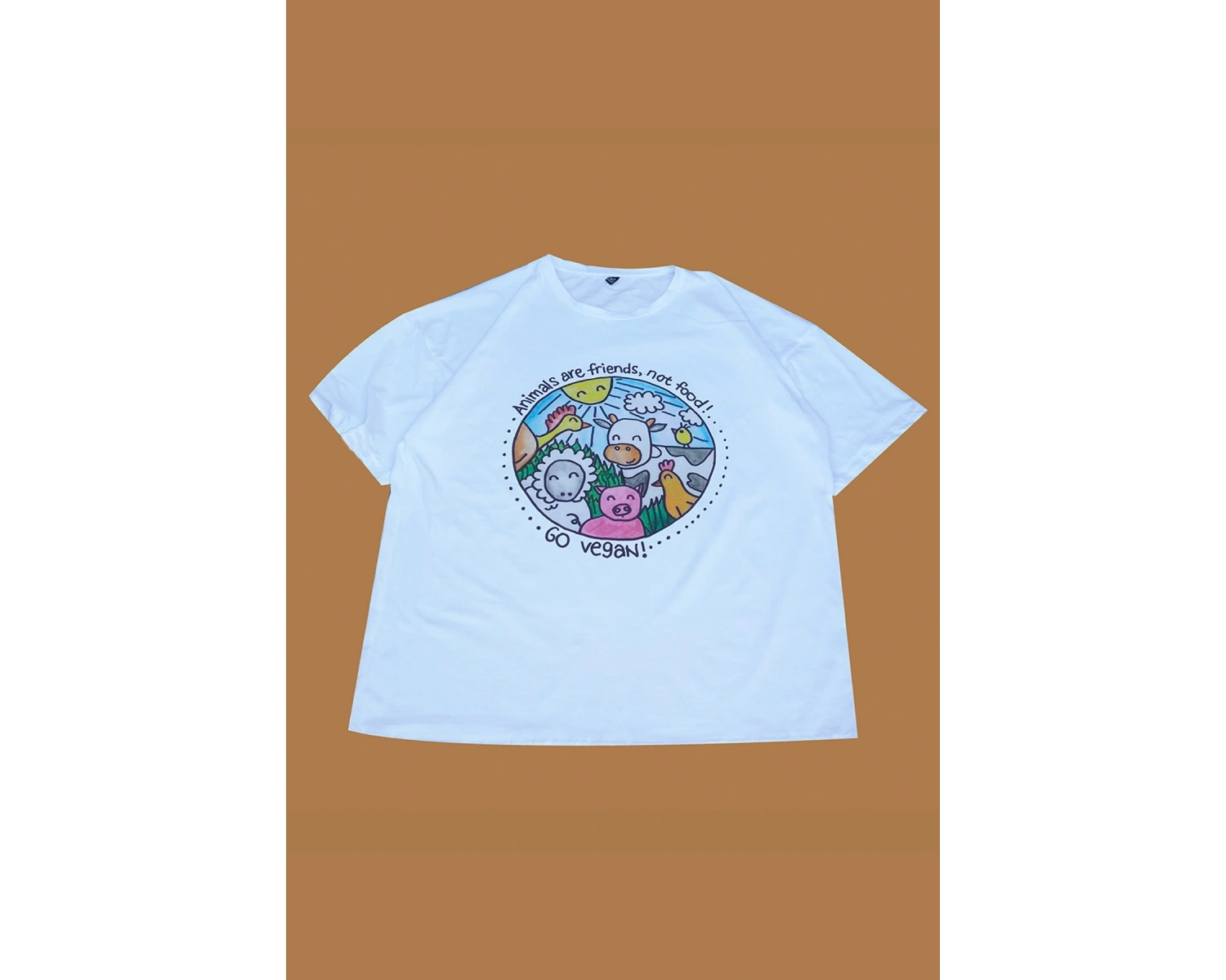 Go Vegan / Oversize Rtişört