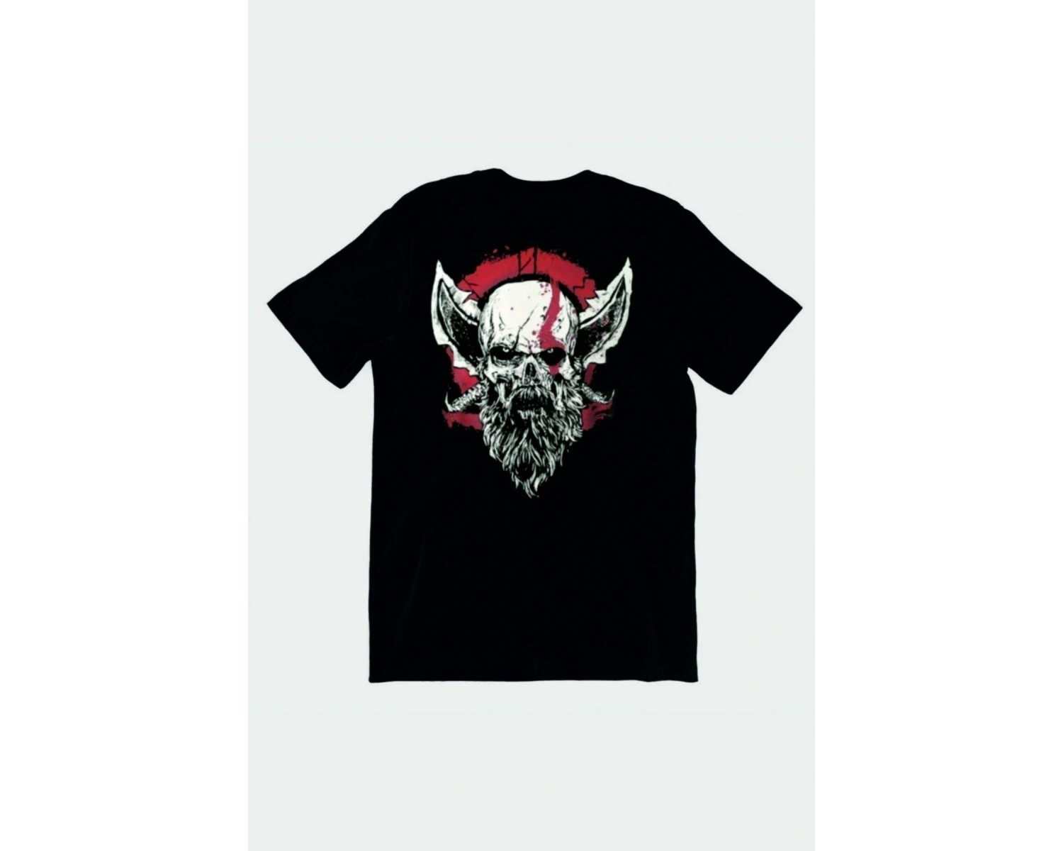 Gods Of War Oyun Baskılı Penye Tişört