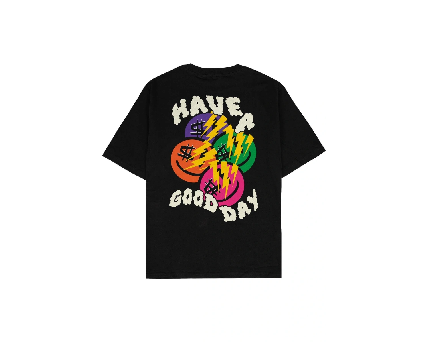 Good Day Siyah Oversize Unisex T-shirt