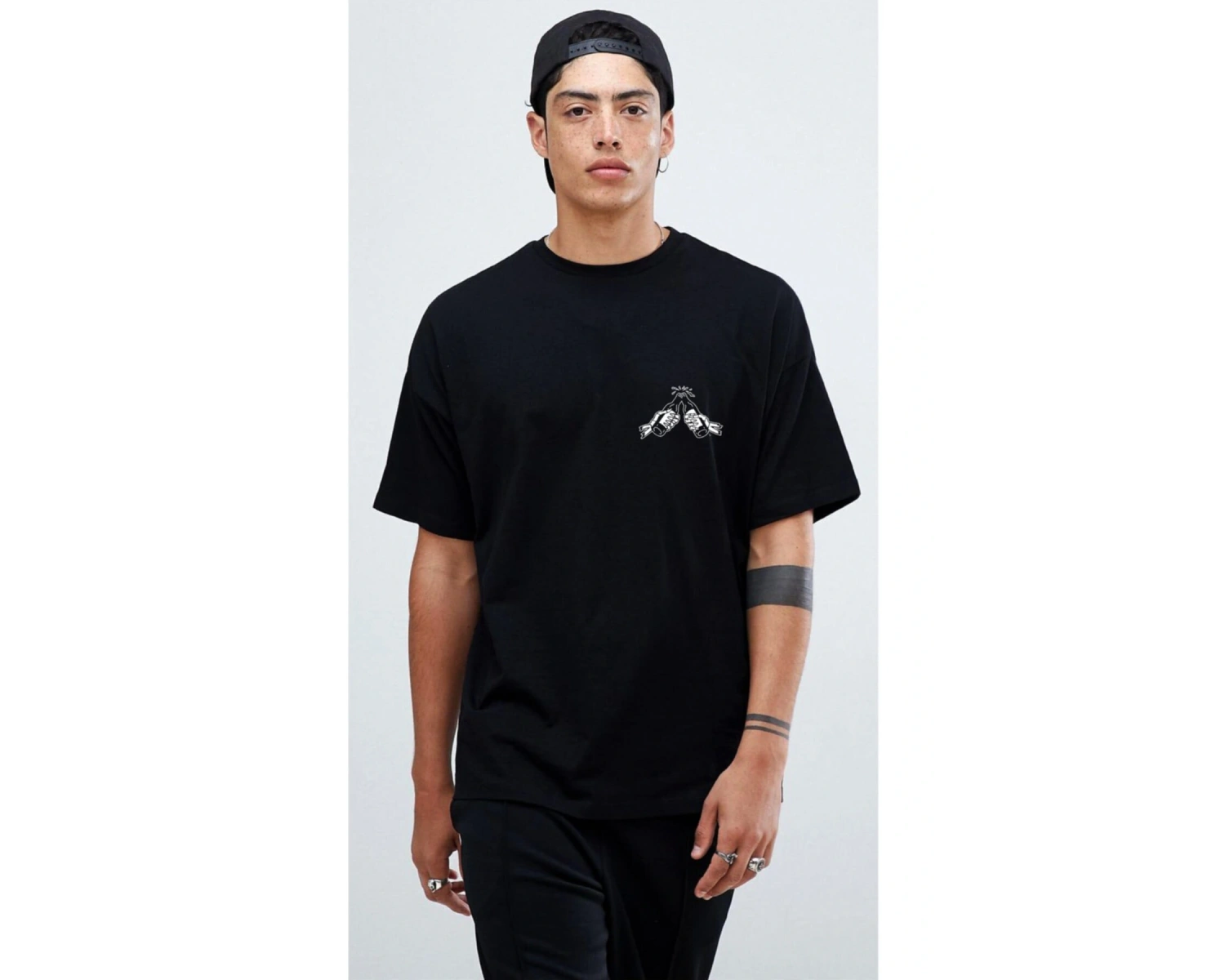 Good Times Bad Friends Oversize Tişört