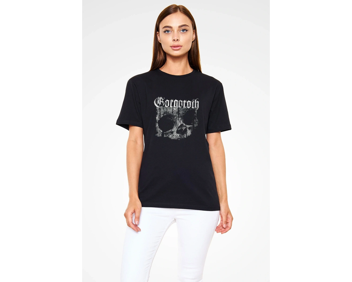 Gorgoroth Baskılı Unisex Beyaz Tişört