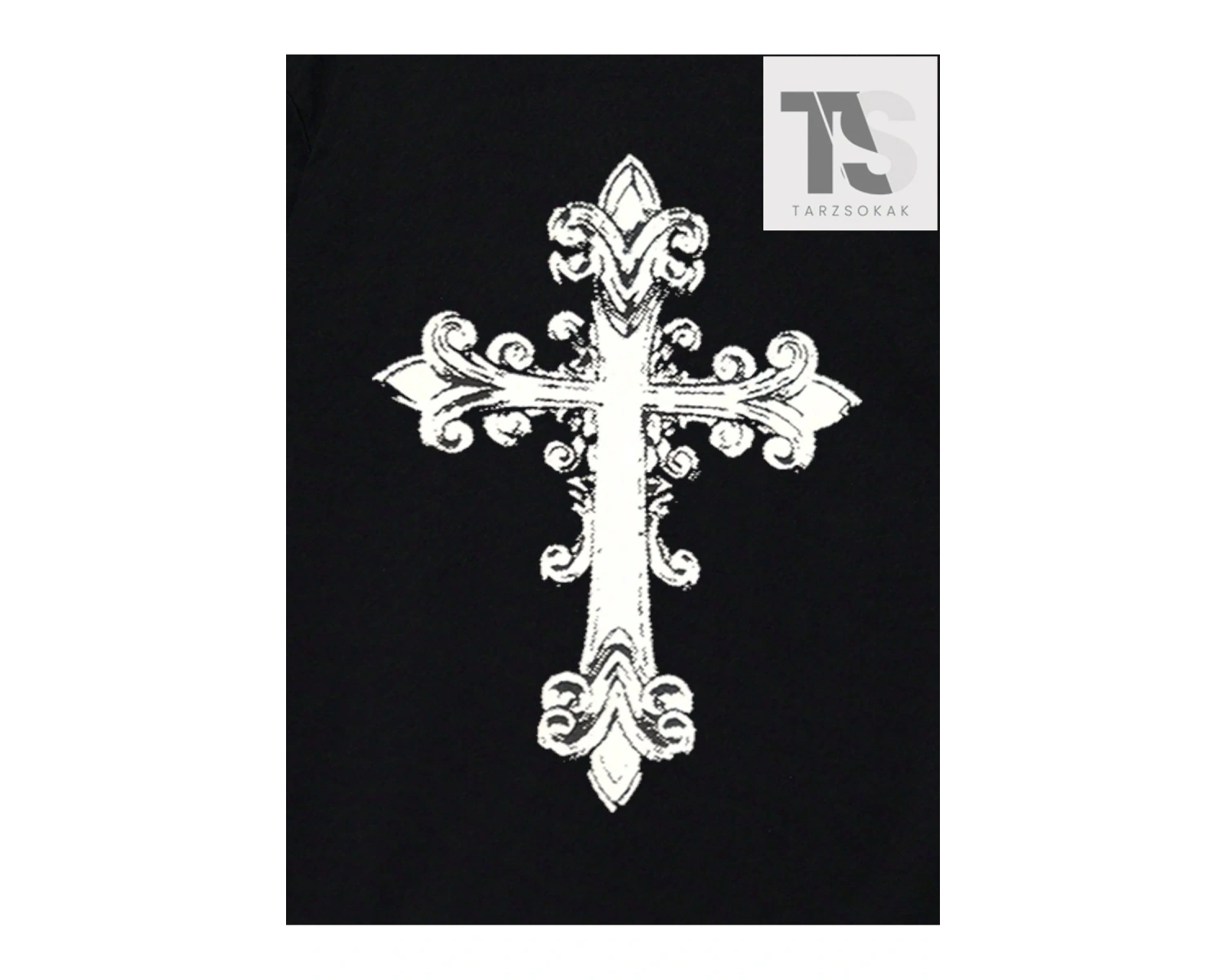 Goth Erkek Harfli ve Grafik Baskılı Tişört