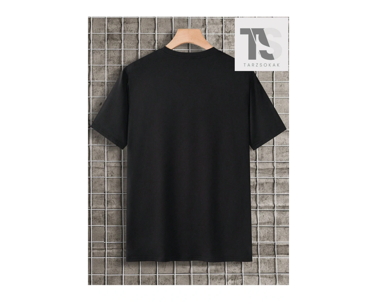 Goth Erkek Harfli ve İskelet Grafikli Tişört