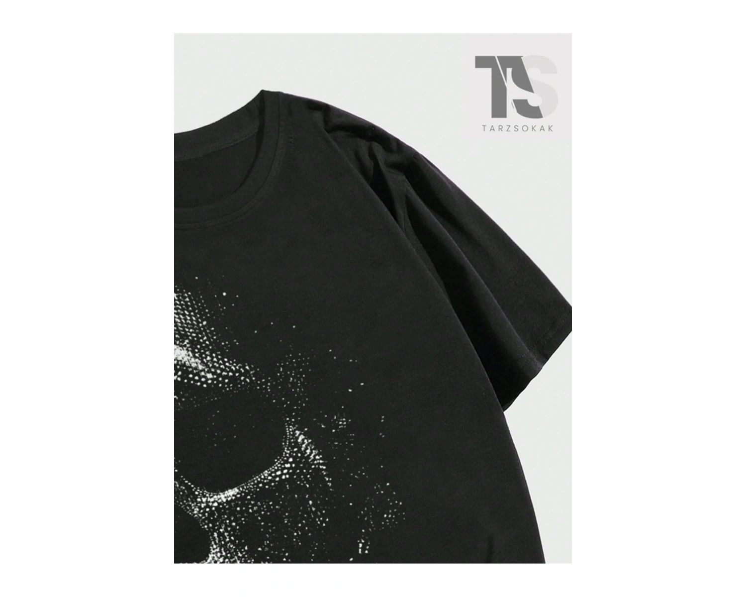 Goth Erkek İskelet Grafikli Tişört