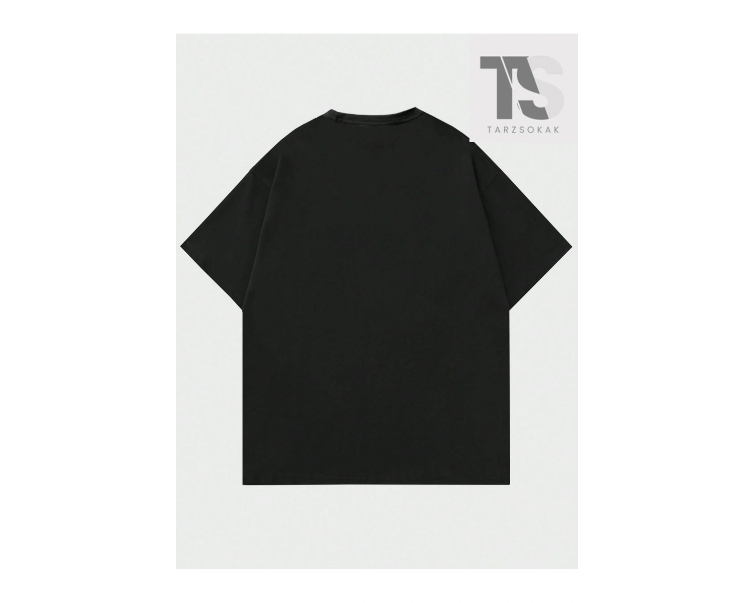 Goth Erkek Kafatası ve Çapraz Baskılı Tişört