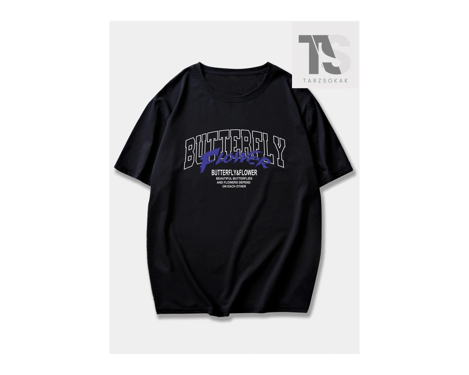 Goth Erkek Pamuk Kafatası Baskılı Tişört