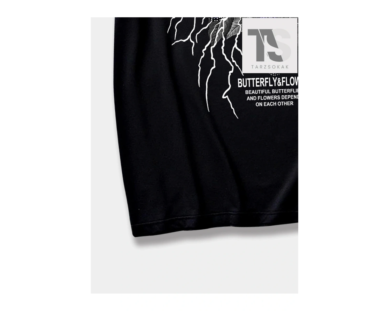 Goth Erkek Pamuk Kafatası Baskılı Tişört