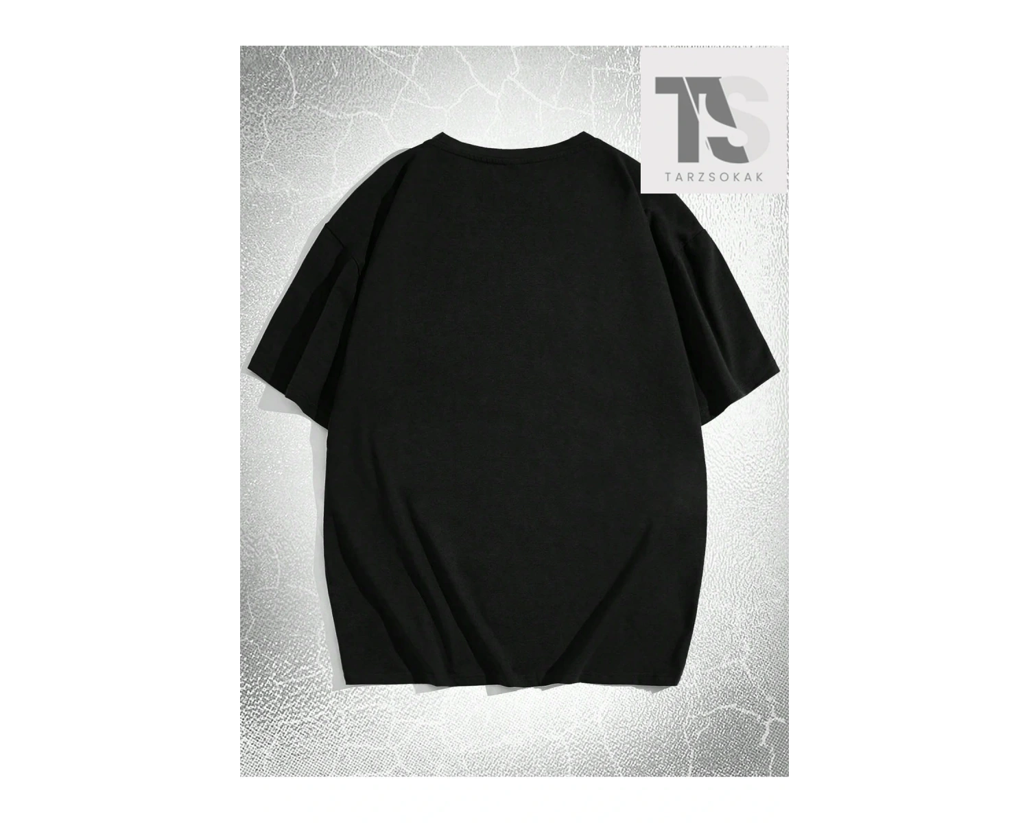 Goth Erkek Pamuk Mektup ve Kafatası Baskılı Tişört