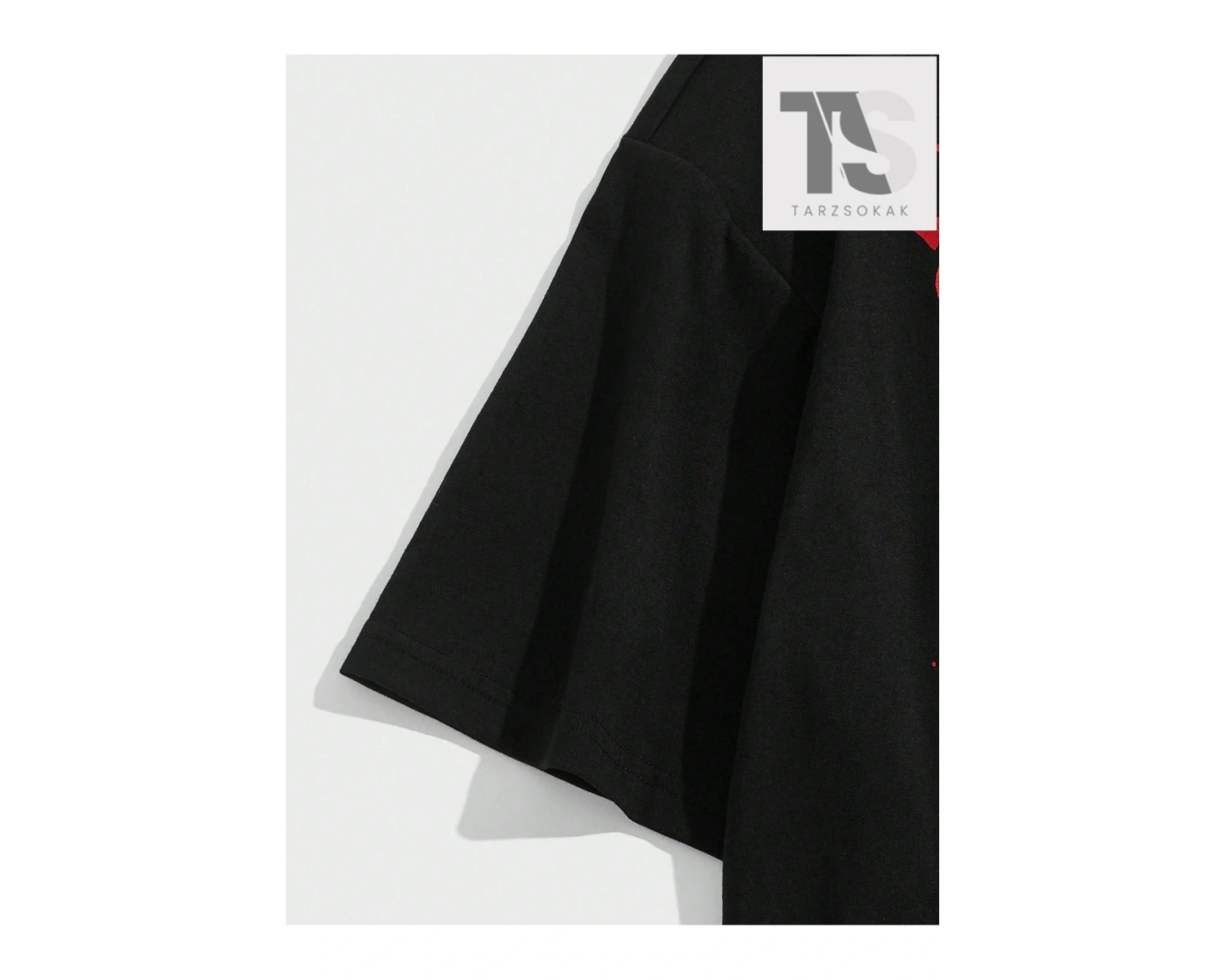 Goth Erkek Pamuk Mektup ve Kafatası Baskılı Tişört