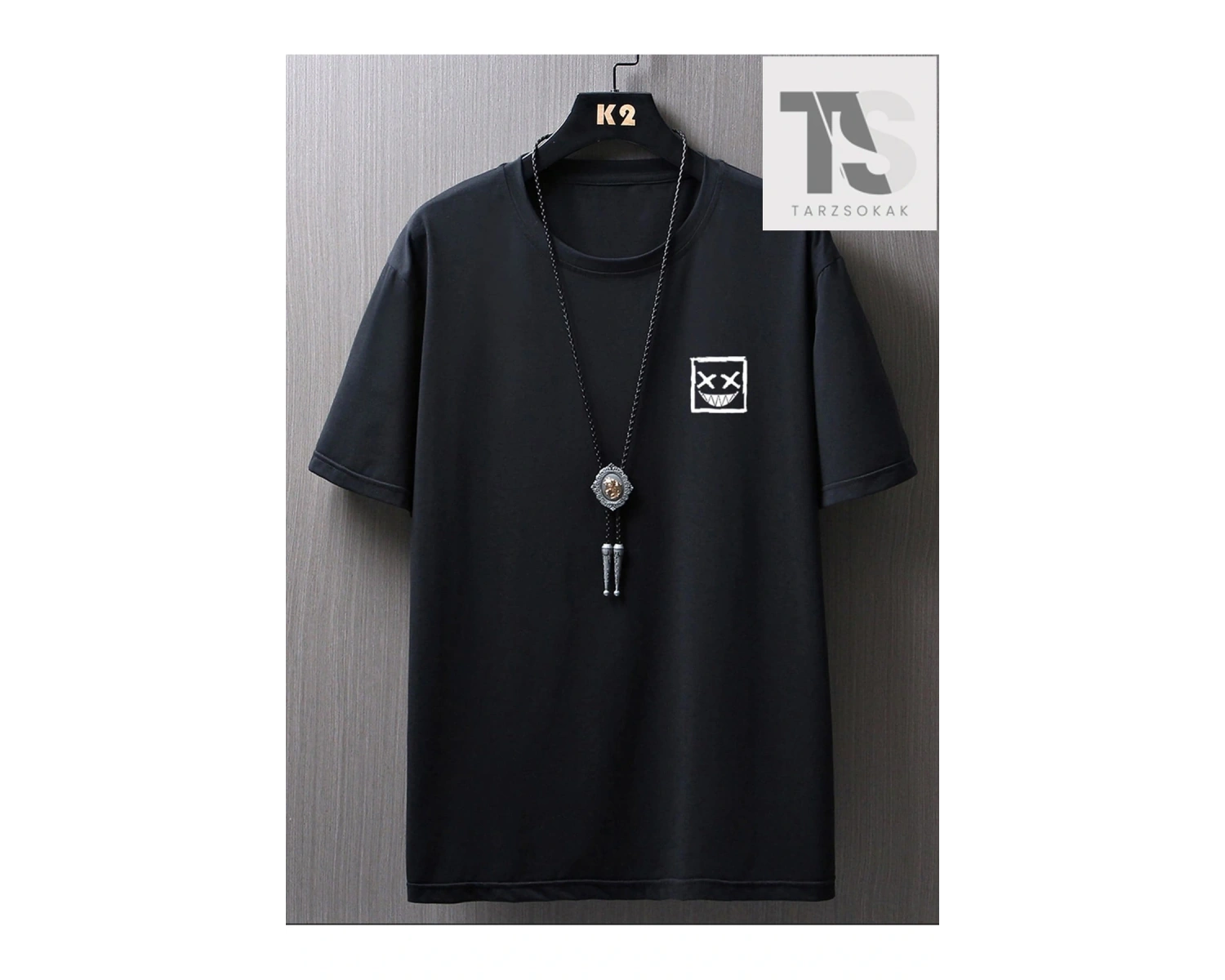 Goth Erkek Slogan Ve Karakter Desenli Oversize T-shirt