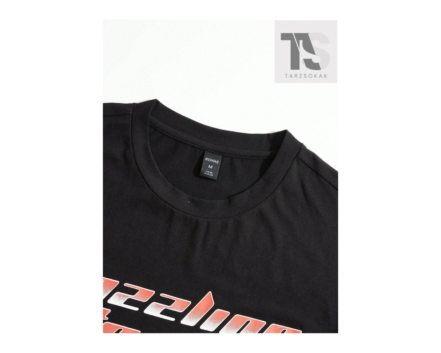 Goth Erkek Sloganlı ve Grafik Baskılı Tişört