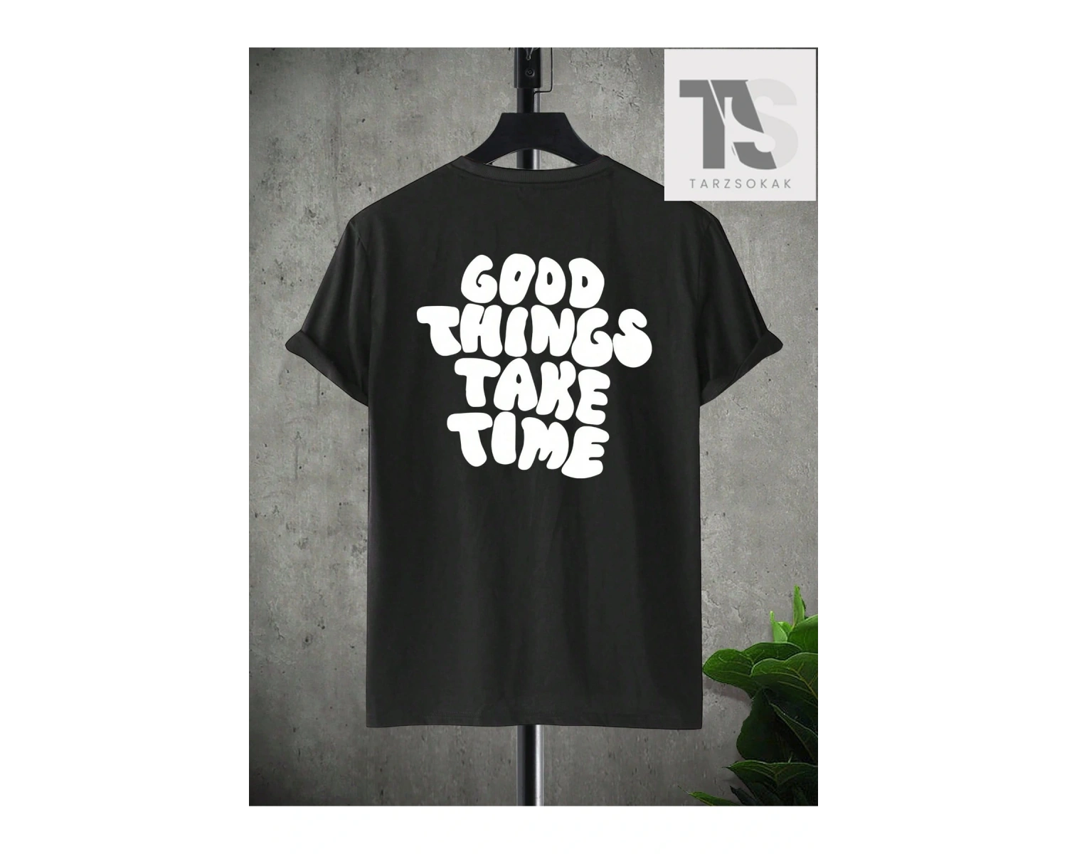 Goth Erkek Yarasa Baskılı Tişört