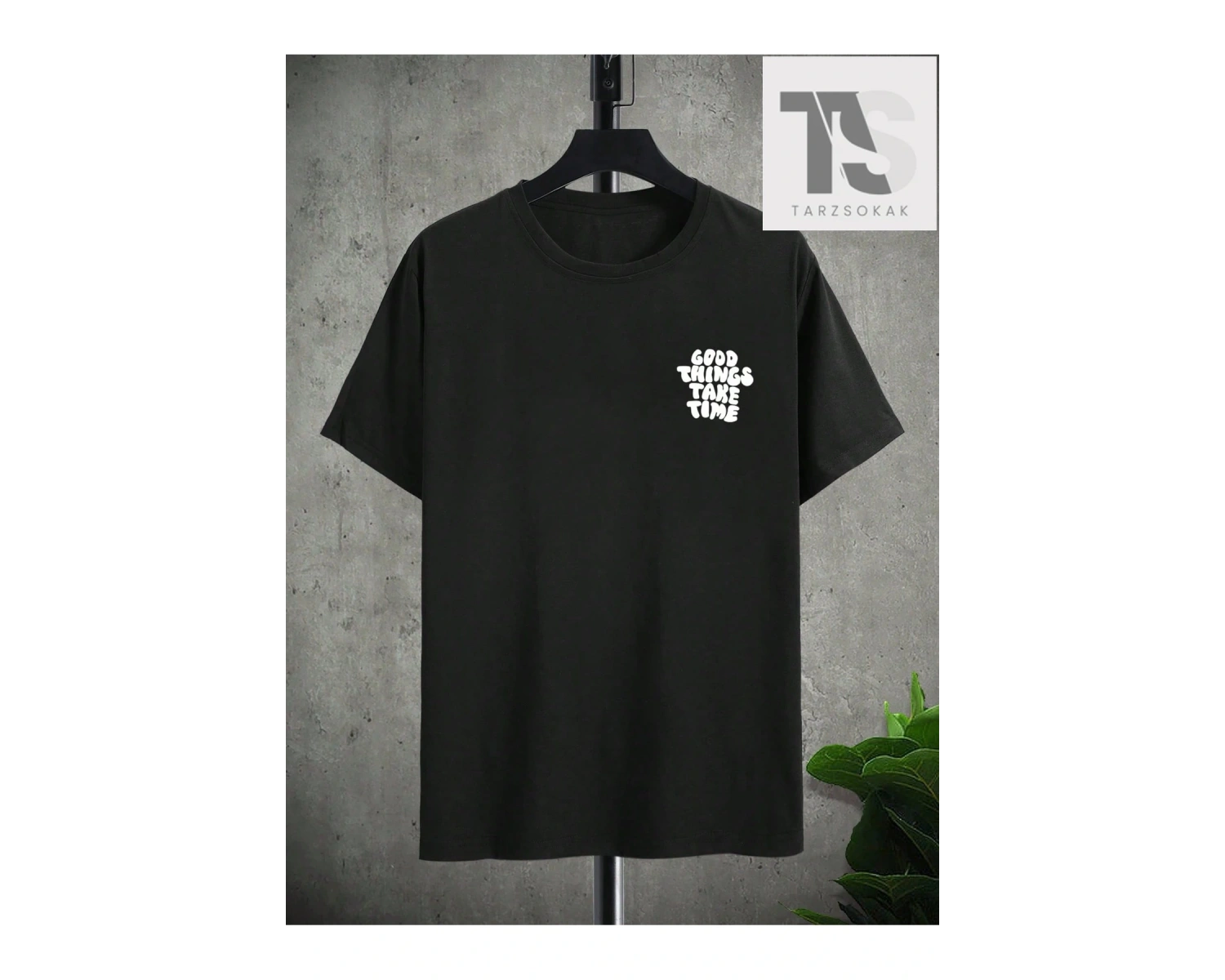 Goth Erkek Yarasa Baskılı Tişört