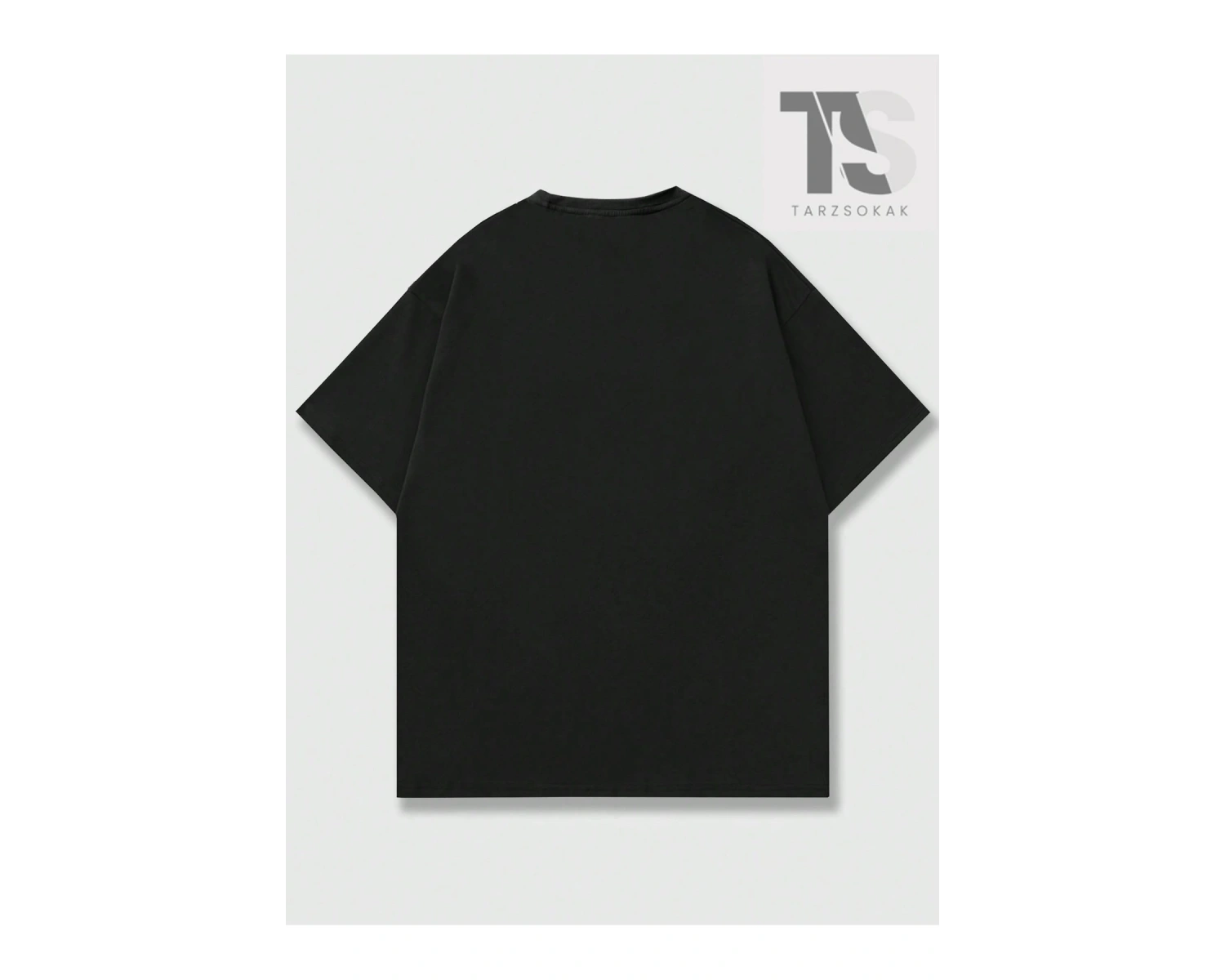 Goth Erkekler Çapraz Harf Grafikli Tişört