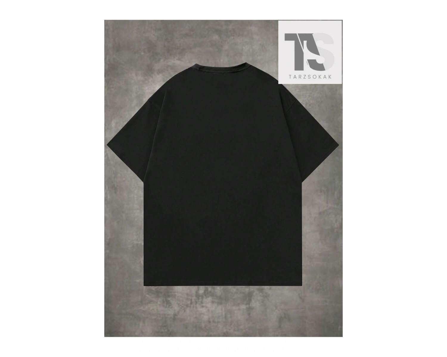 Goth Erkekler Çapraz Harf Grafikli Tişört