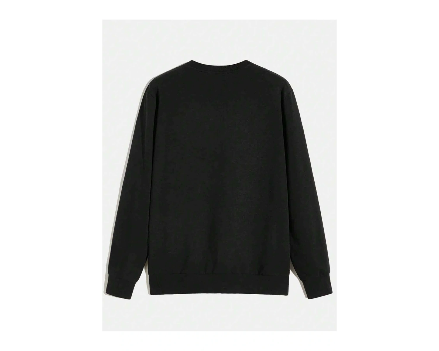 Goth Letter & Skull Print Sweatshirt Siyah