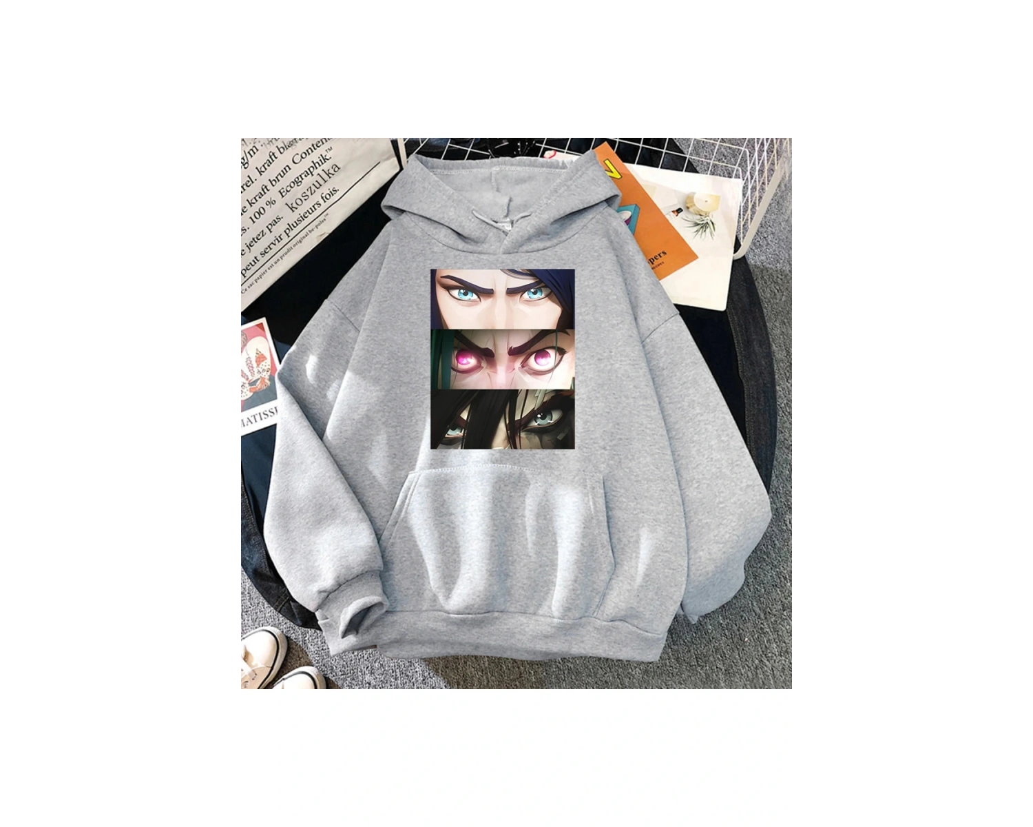 Gri Arcane Anime Gözler Vi Jinx