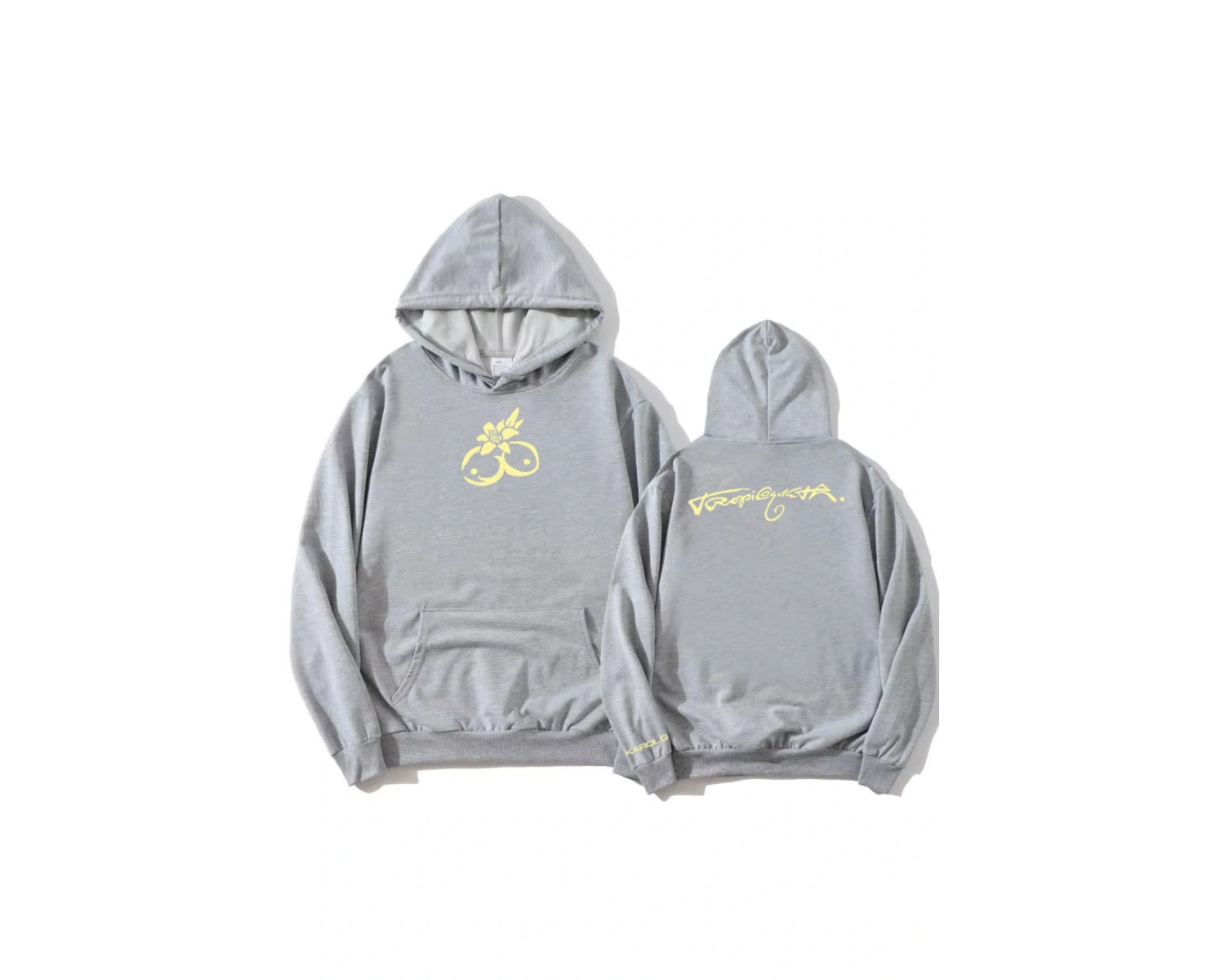 Gri KAROL G Tropicoqueta kıcı Albümü Grafik Uzun