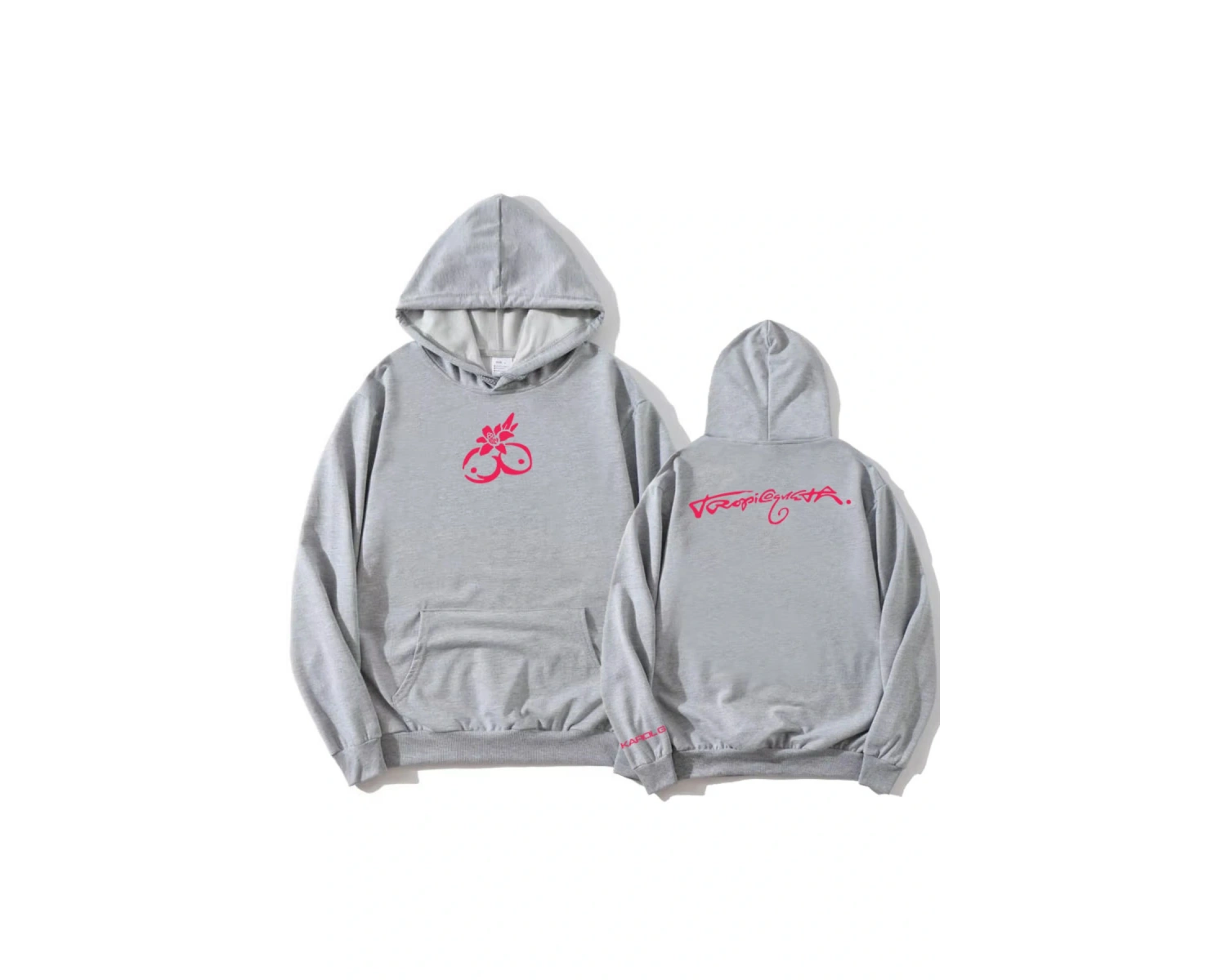 Gri KAROL G Tropicoqueta kıcı Albümü Grafik Uzun