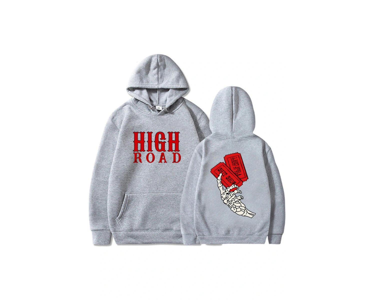 Gri Koe Wetzel Lanet Yakın Normal Tur Yüksek Yol Grafik Sudaderas Con