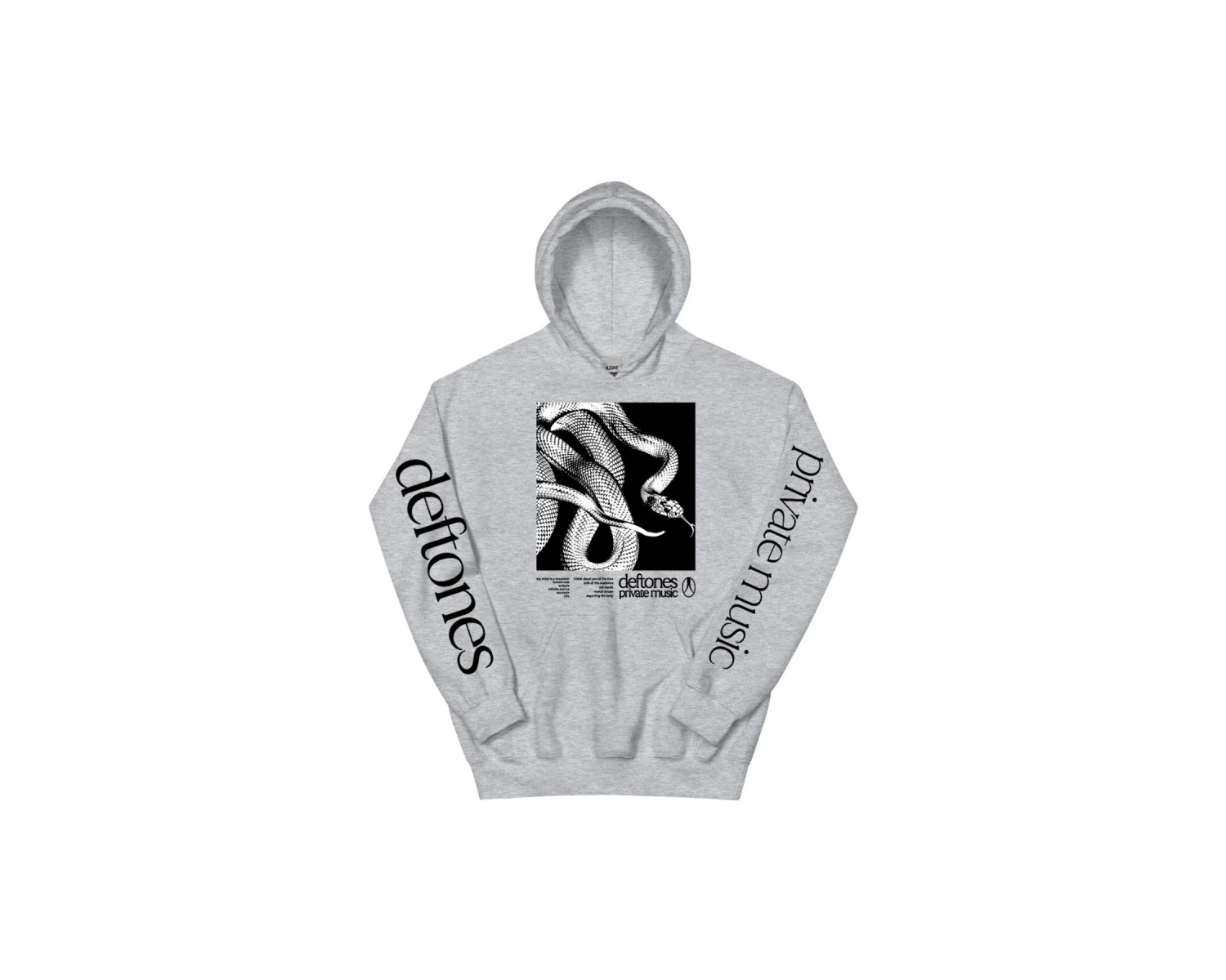 Gri Unisex Deftones Özel Müzik Kapüşonlular 2025 Albümü Grafik Baskı Sonbahar S