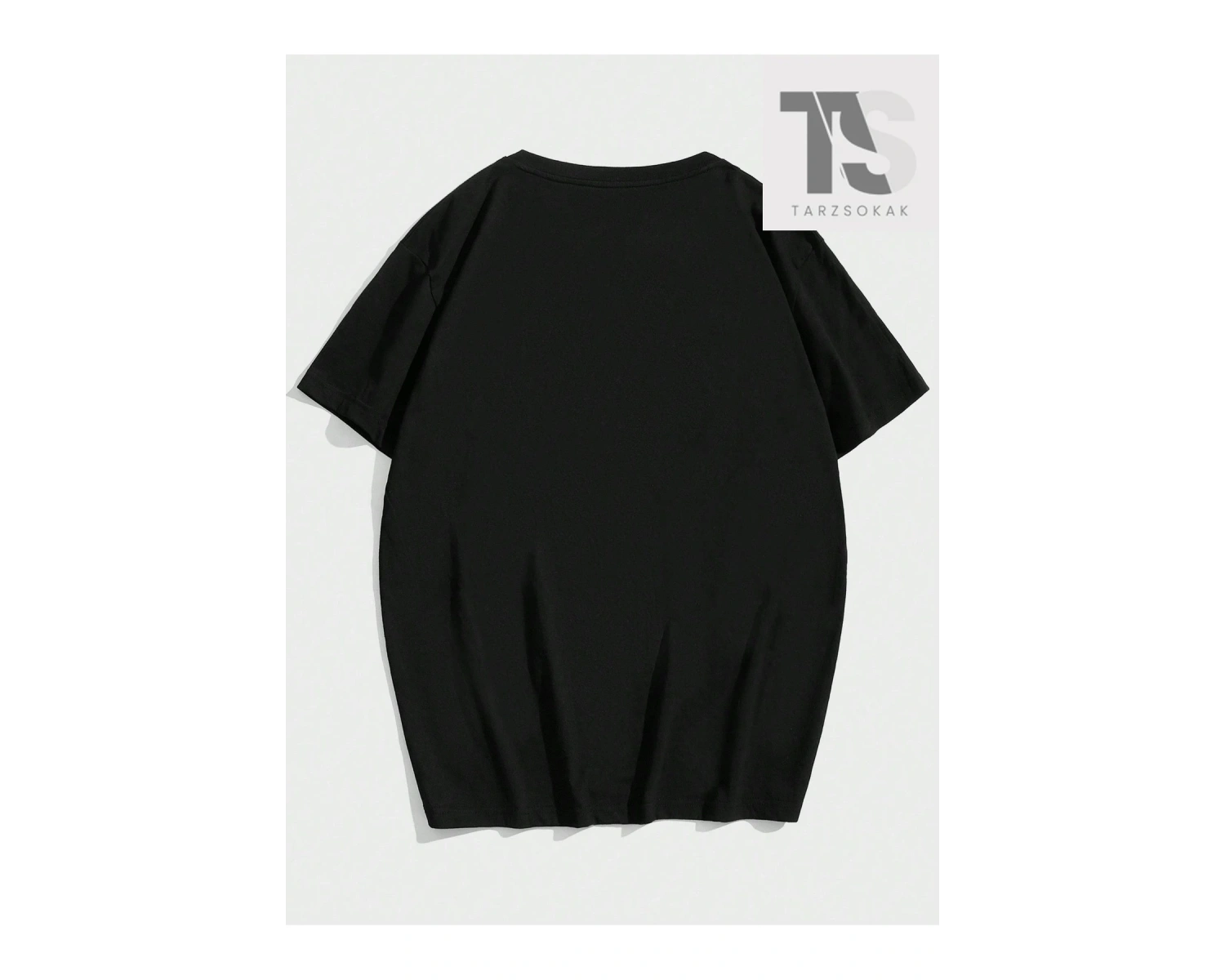 Grunge Punk Erkek Karakter ve Yazı Baskılı T-shirt