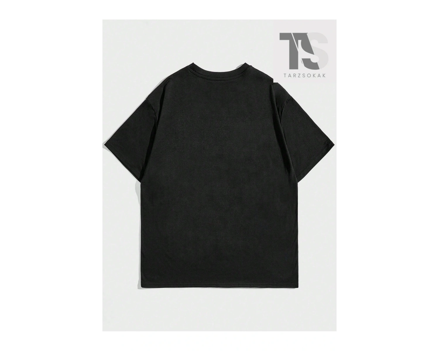 Grunge Punk Erkek Mektup ve Şekil Grafikli Tişört