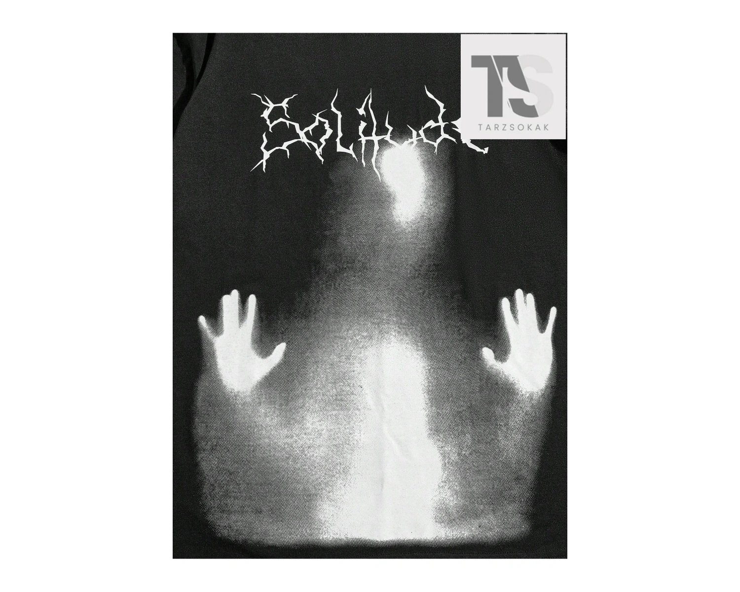 Grunge Punk Erkek Mektup ve Şekil Grafikli Tişört