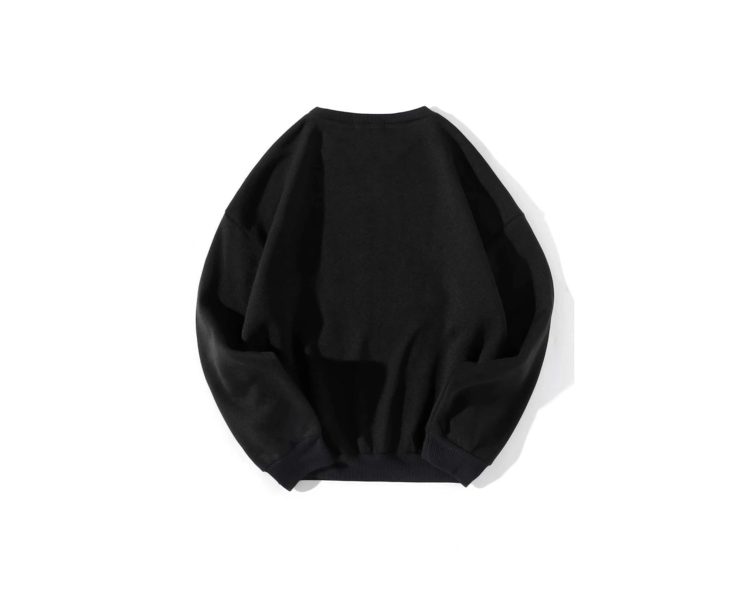 Grunge Punk Skull & Letter Graphic Sweatshirt Siyah