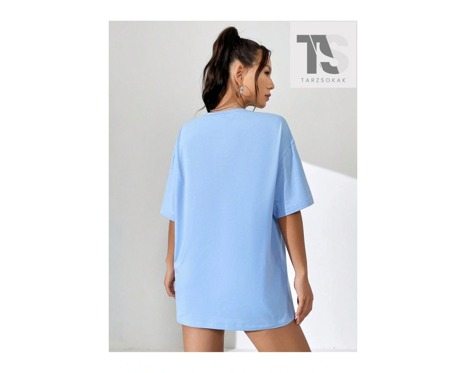 Grunge Punk Wings Baskı Damla Omuz Tişört