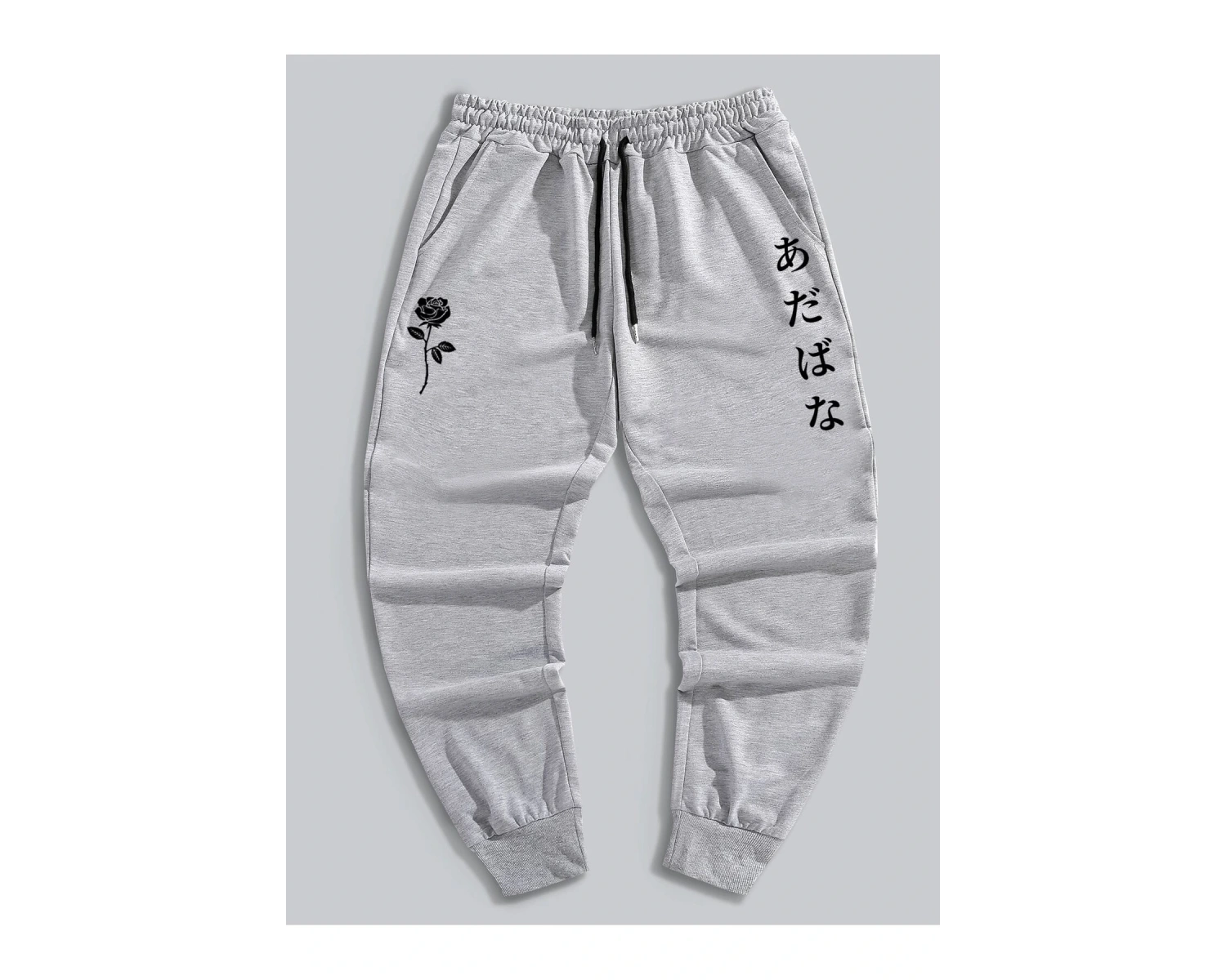 Guys Letter Floral Graphic Drawstring Eşofman Altı