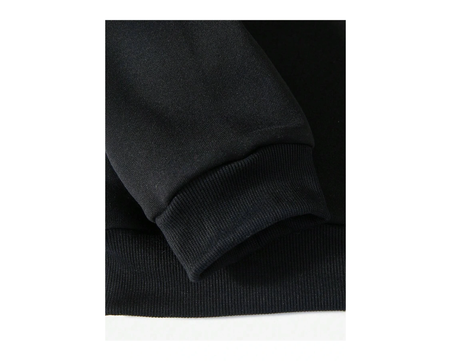 Halloween Letter Graphic Lined Sweatshirt Siyah