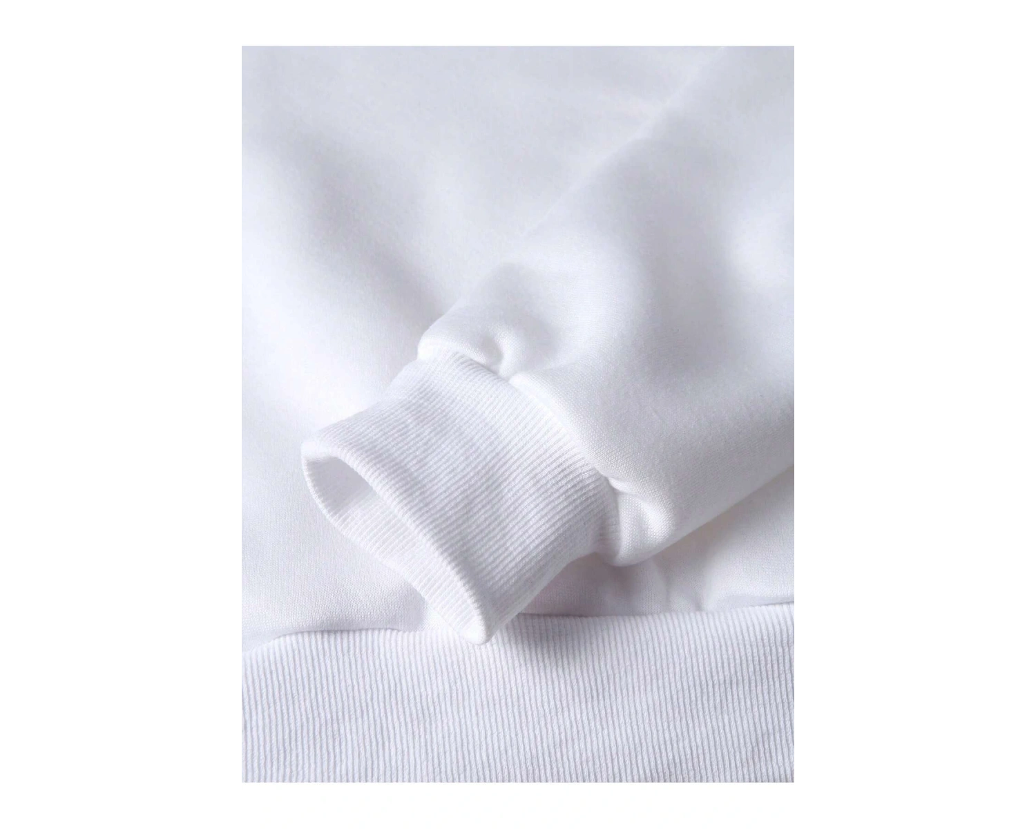 Halloween Print Lined Sweatshirt Beyaz